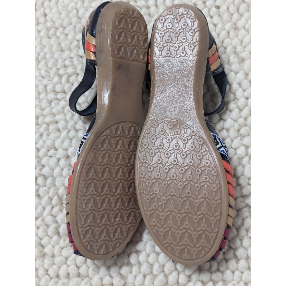 Handmade Mexican Huarache Ankle Strap Sandals Women's Size 7 - Picture 6 of 12